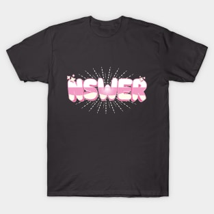 Nswer Nmixx fan base name text | Morcaworks T-Shirt